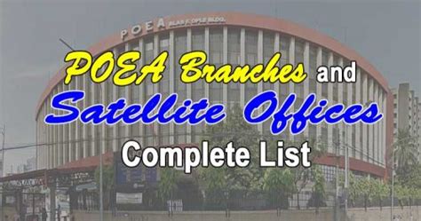 poea tarlac branch|List: POEA Branches and Regional Offices .